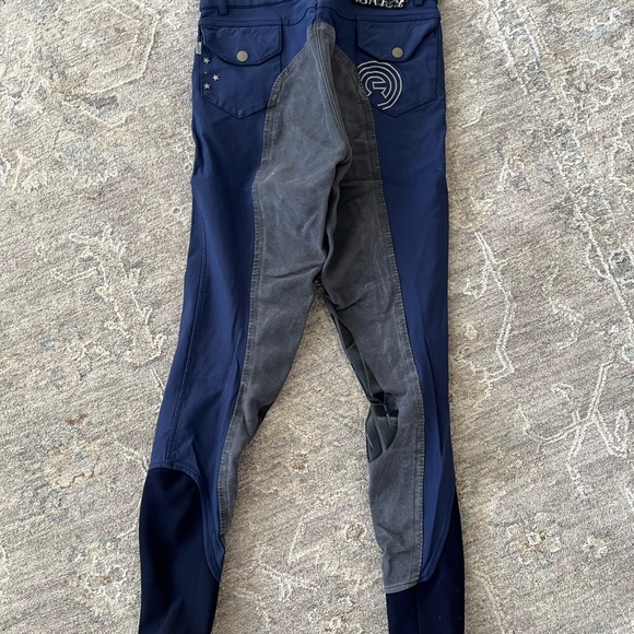 Anky Equestrian Full-Seat Dressage Riding Breeches 24 Long Navy - Picture 5 of 7